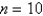 The velocity graph of a car accelerating from rest to a speed of 7 km/h over a period of 10 seconds is shown. Estimate to the nearest integer the distance traveled during this period. Use a right sum with .