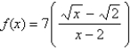 Evaluate the function   at the given numbers (correct to six decimal places). Use the results to guess the value of the limit    