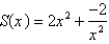 An open rectangular box with volume     has a square base. Express the surface area of the box as a function   of the length   of a side of the base. A)    B)    C)    D)    E)   