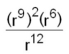 <strong>Evaluate the following: =</strong> A) r<sup>5</sup> B) r<sup>17/12</sup> C) r<sup>12</sup> D) r<sup>2</sup> E) r<sup>36</sup>
