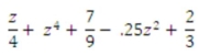 <strong>Calculate the final result to two decimal places, where z = .1515 </strong> A) .48 B) 2.65 C) 1.48 D) 3.22 E) 5.48