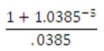 <strong>Solve the following to four decimal places </strong> A) 49.5768 B) 45.1526 C) 47.4774 D) 21.6818 E) 32.9871