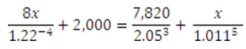 <strong>Solve for the unknown rounded to two decimal places </strong> A) 17.68 B) 24.67 C) -24.22 D) -65.11 E) -85.28