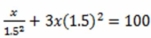 <strong>Solve for x: </strong> A) 13.9082 B) 13.8996 C) 14.8148 D) 25.0000 E) 225.0000