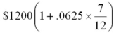 <strong>Evaluate </strong> A) $743.75 B) $1,725.00 C) $700.04 D) $1,637.50 E) $1,243.75
