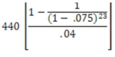 <strong>Determine the final value of </strong> A) 12,814.55 B) -40,321.87 C) -55,089.56 D) -78,921.47 E) 98,921.54