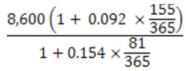 <strong>Calculate the final value of the following equation </strong> A) 8,640.69 B) 8,122.68 C) 5,867.98 D) 1,882.57 E) 5,345.43