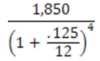 <strong>Calculate the final value of the following equation </strong> A) 1,150.45 B) 1,385.61 C) 2,128.47 D) 1,774.88 E) 2,235.47