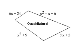  Find an expression for the perimeter of the figure. -  A)   2 x ^ { 2 } + 14 x + 36  B)   x ^ { 2 } + 12 x + 42  C)   2 x ^ { 2 } + 12 x + 42  D)   2 x ^ { 2 } + 14 x + 42