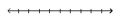  Illustrate the set on a number line. - \{ \mathrm { k } \mid 2 < \mathrm { k } < 6 \}    A)    B)    C)    D)    