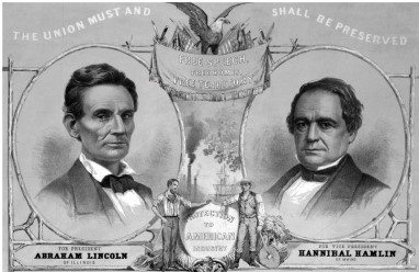 Why does this banner for the Republican presidential ticket promise  Protection to American Industry?    A)  The Republican platform promised to quash organized labor, favoring industry. B)  The Republican platform favored industrial development over agricultural subsidies. C)  The Republican platform included a tariff to prevent foreign industrial competition. D)  The Republican platform promised naval development to protect American shipping from pirates.