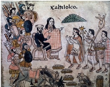 <strong>How did Tlaxcalan artists portray Malintzin?  </strong> A) As a wife of Cortés B) As a slave of Cortés C) As a traitor to her people D) As a powerful diplomat <div style=padding-top: 35px> 