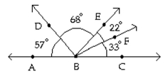 Find the indicated angle. -  Identify the pair or pairs of complementary angles. A)   \angle A B D \text { and } \angle E B F ; \angle D B E \text { and } \angle F B C  B)   \triangle \mathrm { DBE } \text { and } \angle \mathrm { EBF }  C)   \angle \mathrm { ABD } \text { and } \angle \mathrm { FBC }  D)   \angle \mathrm { ABD } \text { and } \angle \mathrm { FBC } ; \angle \mathrm { DBE } \text { and } \angle \mathrm { EBF }