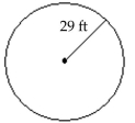  Find the circumference of the circle. -  Approximate the circumference. Userence. Use  \pi \approx 3.14 .  A) 91.06 ft B) 2640.74 ft C) 182.12 ft D) 45.53 ft 