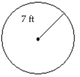  Find the circumference of the circle. -  Approximate the circumference. Userence. Use  \pi \approx 3.14 .  A) 43.96 ft B) 21.980 ft C) 8.890 ft D) 153.860 ft 