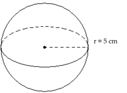  Find the volume of the solid. Use. Use  \frac { 22 } { 7 } \text { for } \pi .  -  A)   39 \frac { 2 } { 7 } \mathrm { cu }  \mathrm { cm }  B)   78 \frac { 4 } { 7 }  \mathrm { cu }  \mathrm { cm }  C)   523 \frac { 17 } { 21 }  \mathrm { cu }  \mathrm { cm }  D)   1571 \frac { 3 } { 7 } \mathrm { cu }  \mathrm { cm }