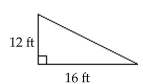Find the unknown length in the right triangle. If necessary, approximate the length to the nearest thousandth. -  A) 10.583 ft B) 14 ft C) 20 ft D) 19 ft