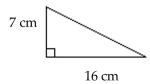 Find the unknown length in the right triangle. If necessary, approximate the length to the nearest thousandth. -  A) 152.5 cm B) 305 cm C) 11.5 cm D) 17.464 cm