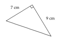 Find the unknown length in the right triangle. If necessary, approximate the length to the nearest thousandth. -  A) 16 cm B) 5.657 cm C) 10.100 cm D) 11.402 cm