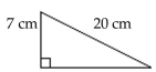 Find the unknown length in the right triangle. If necessary, approximate the length to the nearest thousandth. -  A) 175.5 cm B) 351 cm C) 18.735 cm D) 13.5 cm