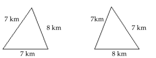 Determine whether the pair of triangles is congruent. -  A) congruent B) not congruent
