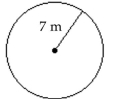 Find the circumference of the circle. Then use the approximation 3.14 for π and approximate the circumference. -  A) 22.68 m B) 43.96 m C) 21.98 m D) 45.36 m