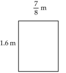 Find the area of the triangle or rectangle. Round to the nearest thousandth, if necessary. -  1 A) 4.95 sq. m B) 1.416 sq. m C) 1.4 sq. m D) 20.95 sq. m