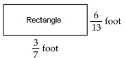  Find the perimeter of each figure. For Exercise 29, find the area also. -  A)   \text { area: } \frac { 18 } { 91 } \mathrm { ft } ^ { 2 } \text {; perimeter: } 1 \frac { 71 } { 91 } \mathrm { ft }  B)   \text { area: } \frac { 7 } { 26 } \mathrm { ft } ^ { 2 } \text {; perimeter: } \frac { 81 } { 91 } \mathrm { ft }  C)   \text { area: } \frac { 18 } { 91 } \mathrm { in } ^ { 2 } \text {; perimeter: } 1 \frac { 71 } { 91 } \text { in }  D)   \text { area: } \frac { 1 } { 4 } \mathrm { ft } ^ { 2 } \text {; perimeter: } 1 \frac { 71 } { 91 } \mathrm { ft }