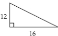Use the Pythagorean theorem to find the length of the unknown side of the right triangle. Give an exact answer. -  A) 19 B) 20 C) 11 D) 14