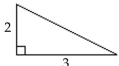  Use the Pythagorean theorem to find the length of the unknown side of the right triangle. Give an exact answer. -  A) 5 B)   \sqrt { 13 }  C) 13 D)   \sqrt { 5 }