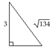  Use the Pythagorean theorem to find the length of the unknown side of the right triangle. Give an exact answer. -  A)   25 \sqrt { 5 }  B)   5 \sqrt { 5 }  C) 25 D)   10 \sqrt { 5 }
