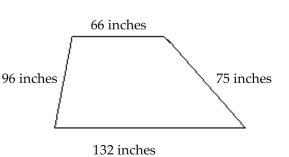 <strong>Find the perimeter. </strong> A)369 in. B)342 in. C)303 in. D)282 in.