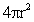 The surface area of a sphere with radius r is given by . The amount of paint needed to color a billiard ball of radius r is proportional to:   A)    B)    C)    D)   