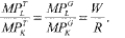 <strong>In the golf club industry, the marginal product of labor and capital are given as   and   ) In the tennis racket industry, the marginal product of labor and capital are given as   And   ) The price of labor is W and of capital is R. An efficient allocation of labor and capital across the golf club and tennis racket industries requires the following condition:</strong> A)   B)   C)   D)   <div style=padding-top: 35px> 