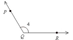 Name the angle in four different ways.  