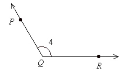 Which of the following is not a way to name the angle shown?   A)    B)    C)    D)   