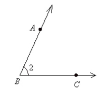 Name the angle in four different ways.  