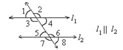 Identify angles 3 and 7 as alternate interior, alternate exterior, corresponding, or vertical.   A) Vertical B) Alternate interior C) Alternate exterior D) Corresponding