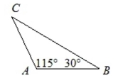 Find the measure of angle C.   A) 30° B) 25° C) 40° D) 35°