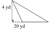 Find the area. Figure is not drawn to scale.