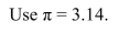 Find the circumference and area of the circle if r = 16 inches.    