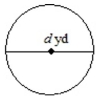 Find the circumference and area of the circle if     A)    B)    C)    D)   