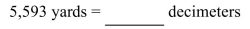 Convert the following measurement to the specified measurement. Round to the nearest hundredth.   A) 6,116.58 decimeters B) 511,423.92 decimeters C) 51,142.39 decimeters D) 611.66 decimeters