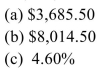<strong>Find (a)the discount, (b)the amount of money received, and (c)the true interest rate. P = $13,000, r = 3.5%, t = 9 years</strong> A)   B)   C)   D)   <div style=padding-top: 35px> 