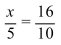 Solve the proportion.   A)    B)    C) 32 D) 8