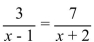 Solve the proportion.   A) 4 B)    C)    D)   