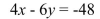 Write the equation in the slope-intercept form.  