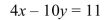 Write the equation in the slope-intercept form.   A)    B)    C)    D)   