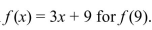 Evaluate the function