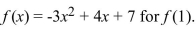 Evaluate the function   A) 10 B) 8 C) 7 D) 9
